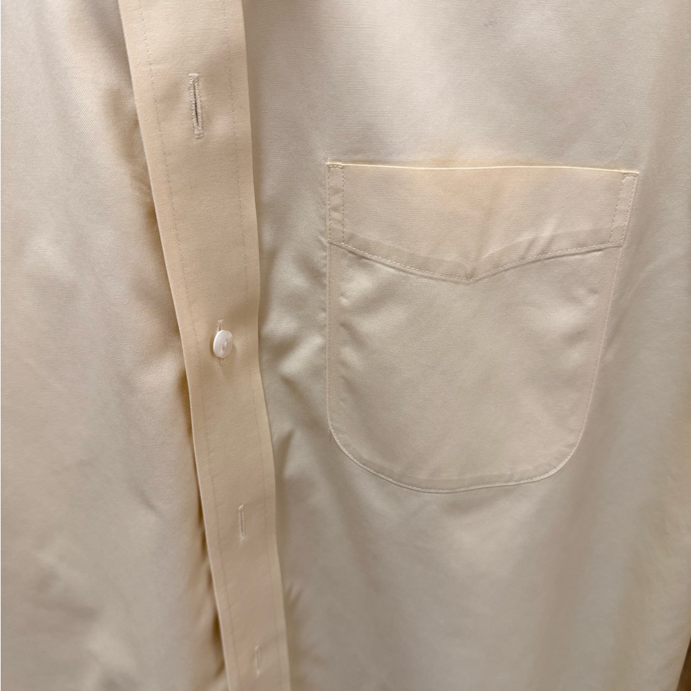 Roundtree & Yorke Gold Label Pinpoint Cotton Dress Shirt - Picture 6 of 8
